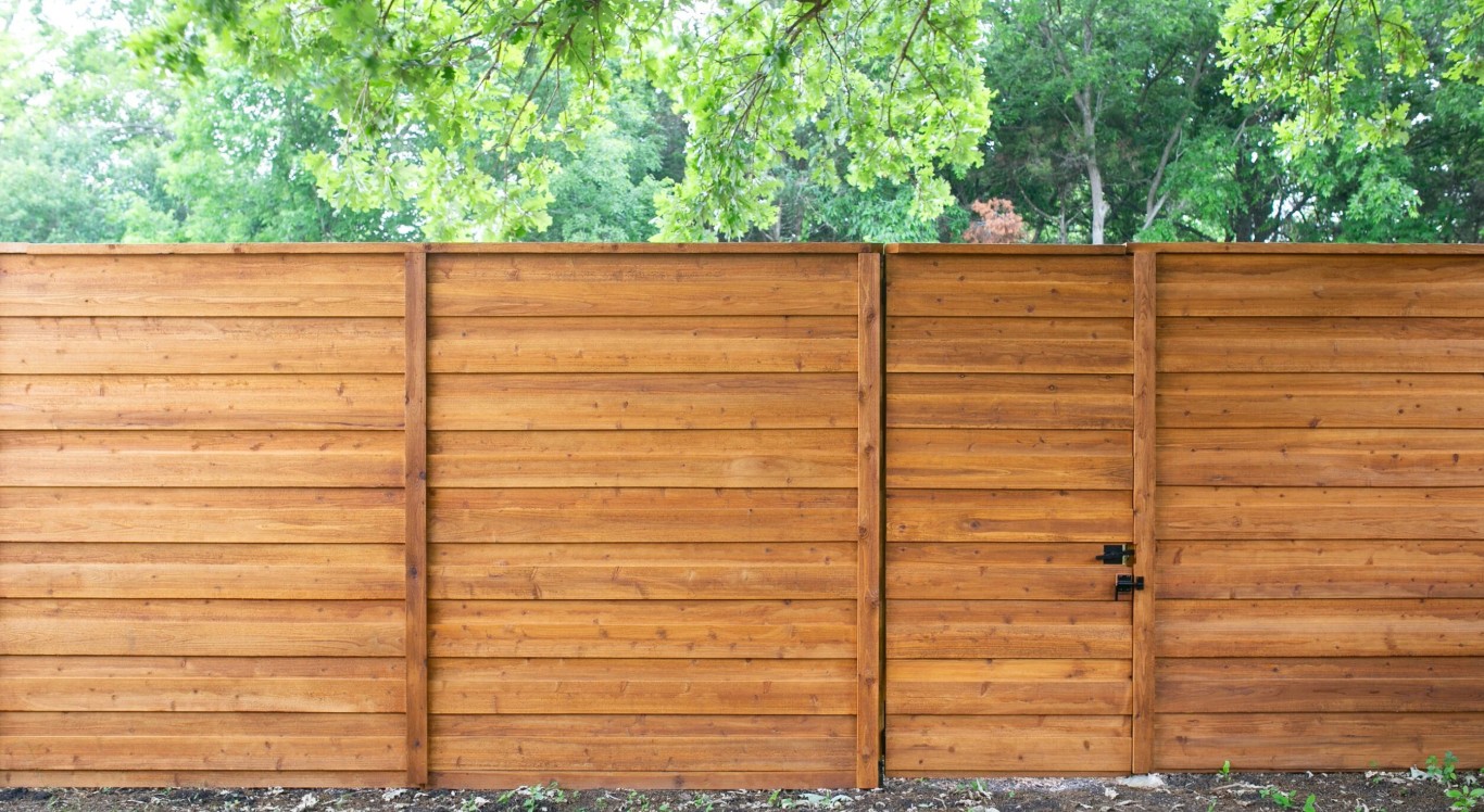 Durable wood fence installation in Palm Springs, CA